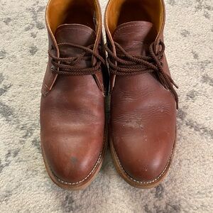 Brown Leather Men's Shoes - Red Wings